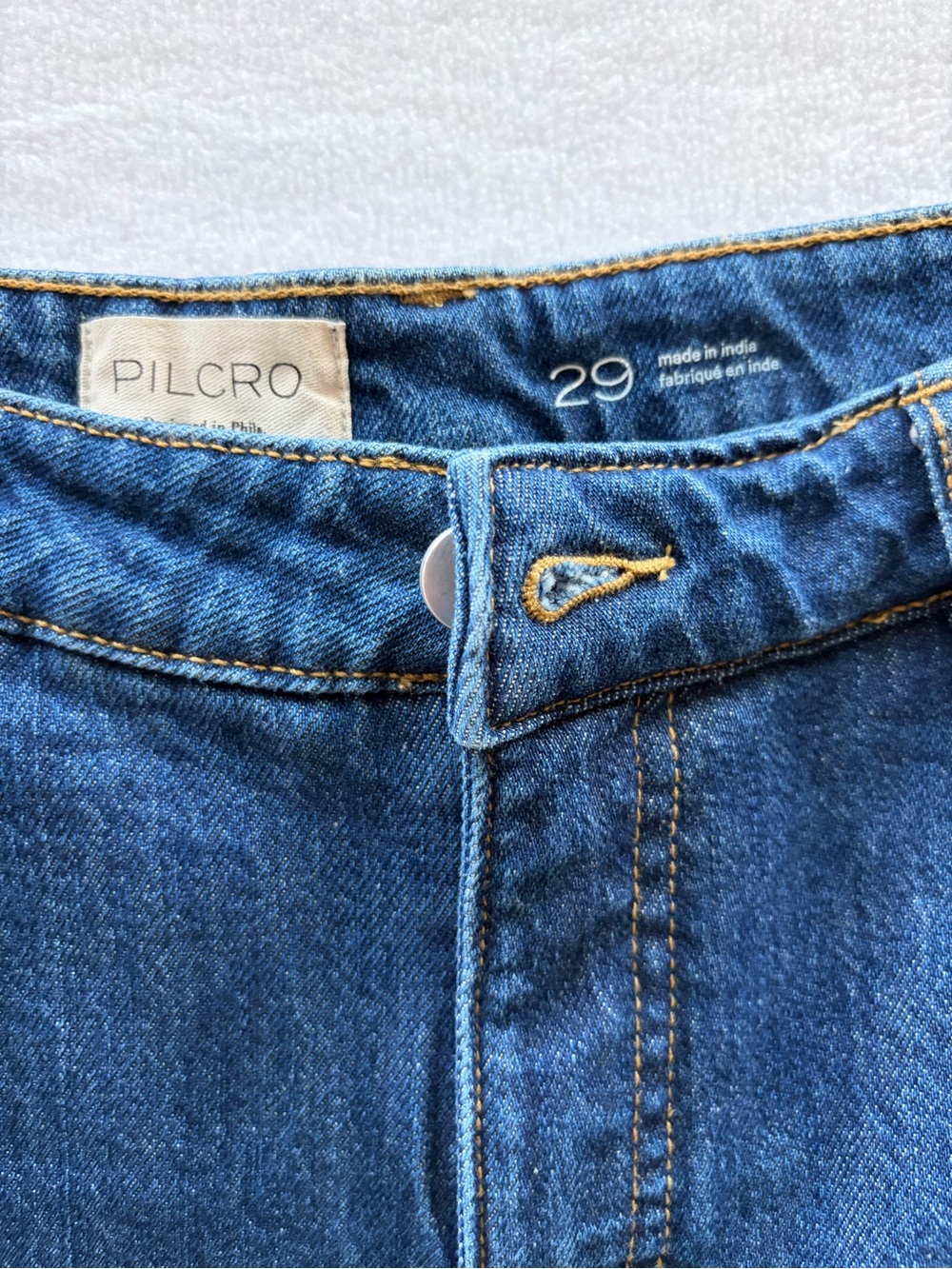 Pilcro Blue Embellished Jeans - Classic Fit - Picture 2 of 3